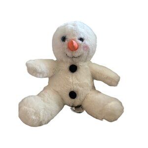 The Bear Factory Snowman Plush White Stuffed Soft Cuddly Vintage 2001